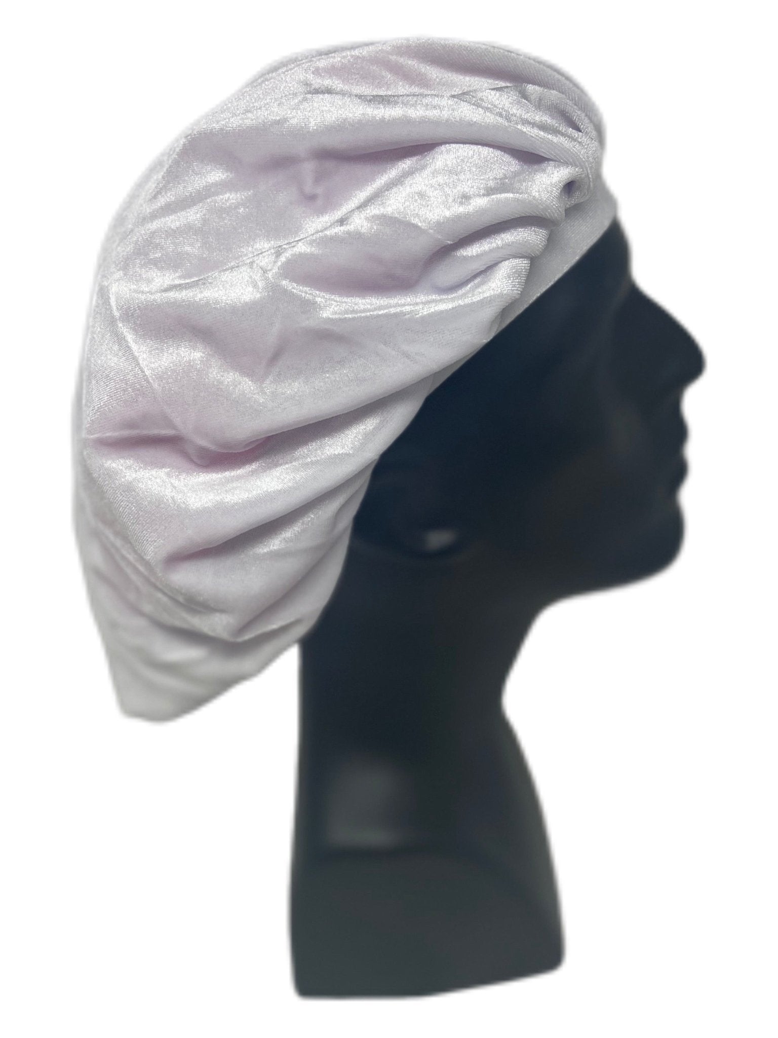 White Velvet Bonnet
