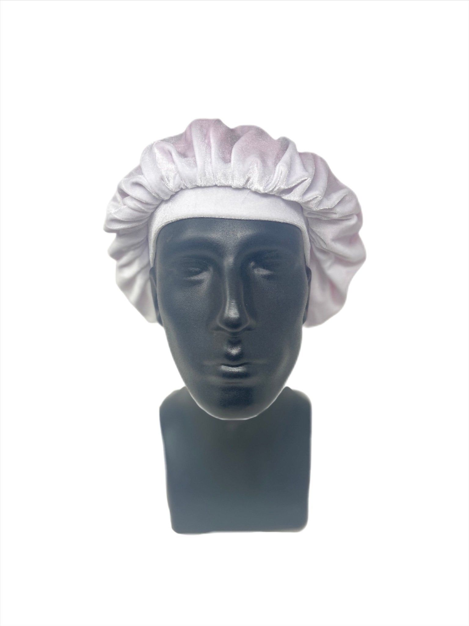 White Velvet Bonnet