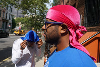 "Hot Pink" Velvet durag - Double R Rags