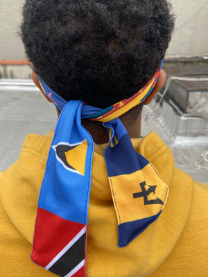 Caribbean Flag Head Wrap - Double R Rags