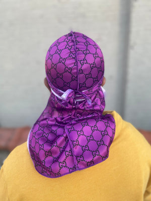 Violet Silk GG Designer Durag - Double R Rags